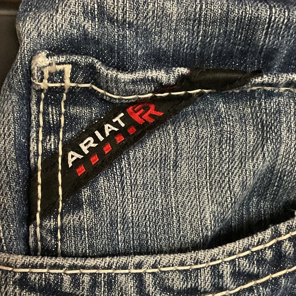 Ariat Men's FR‎ M4 Relaxed Ridgeline Boot Cut Jean Relaxed Fit Low Rise Sz 44/30